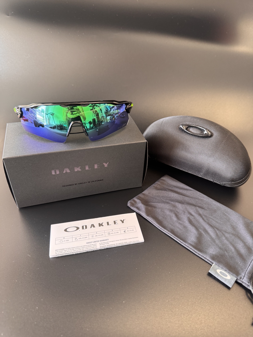 Oakley Radar EV Path Sunglasses - Iridescent Green/Purple Lens